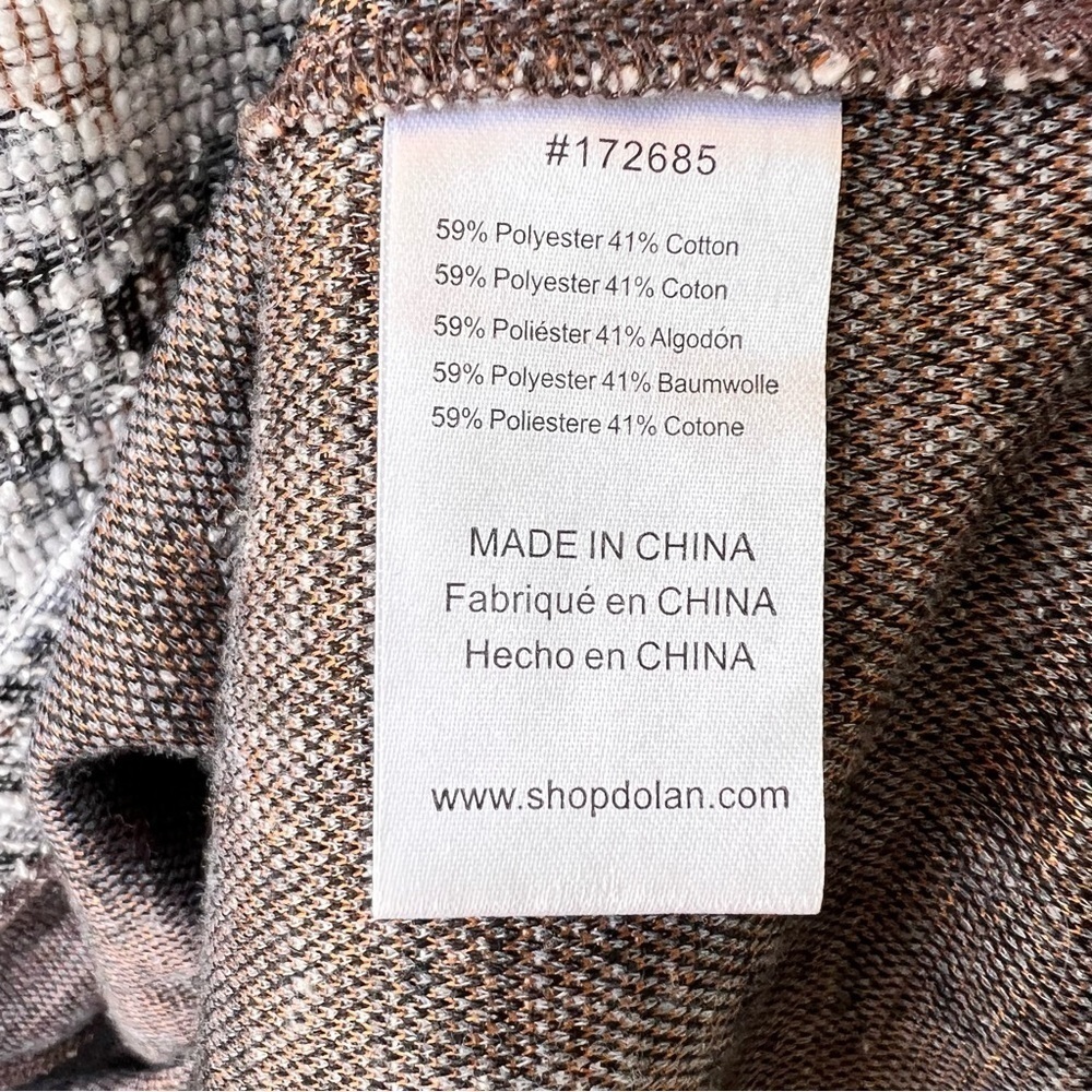 ANTHROPOLOGIE SCANDI MINIMALIST TWEED LONGLINE ZIPPER CARDIGAN POCKETS SMALL EUC - Picture 10 of 12